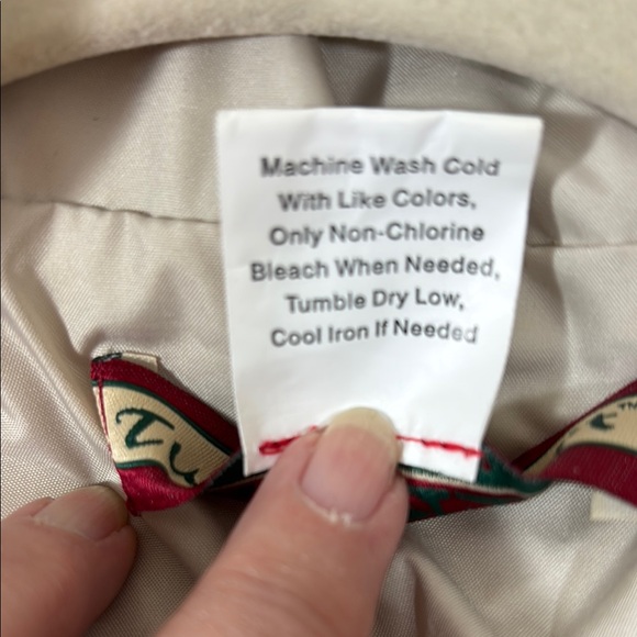 Women's Khaki Nylon Windbreaker Jacket - Picture 4 of 6